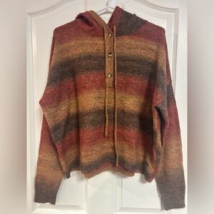 Volcom Multicolor Striped Hooded Sweater